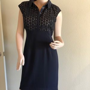 Ann Taylor blue midi dress
